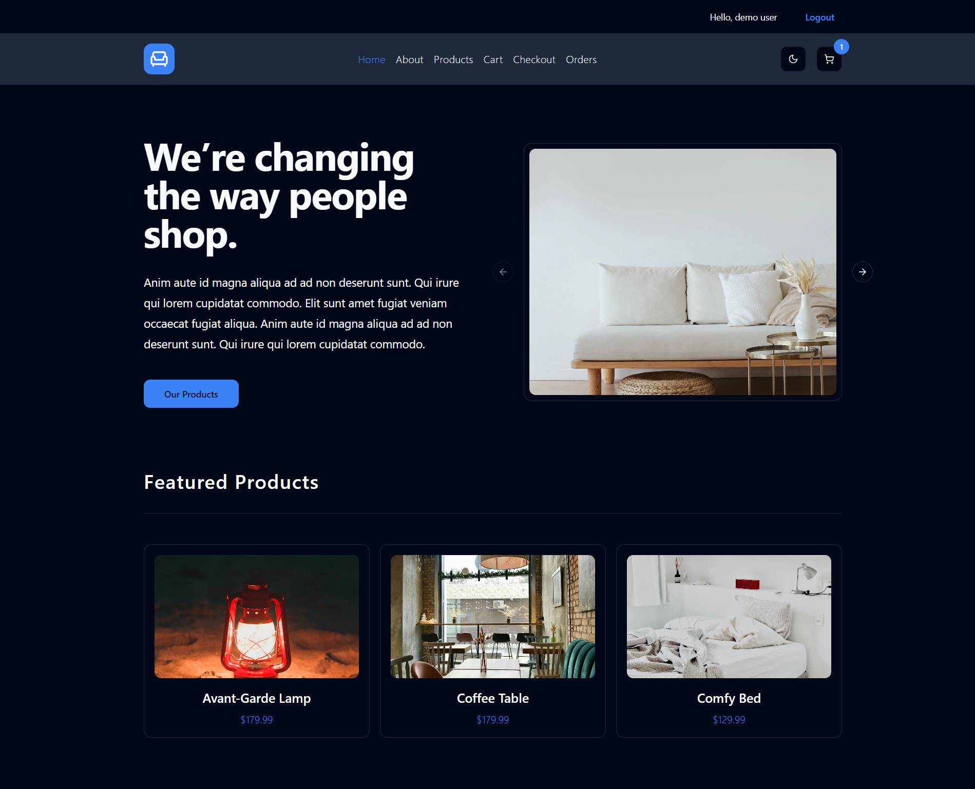 E-Commerce project image